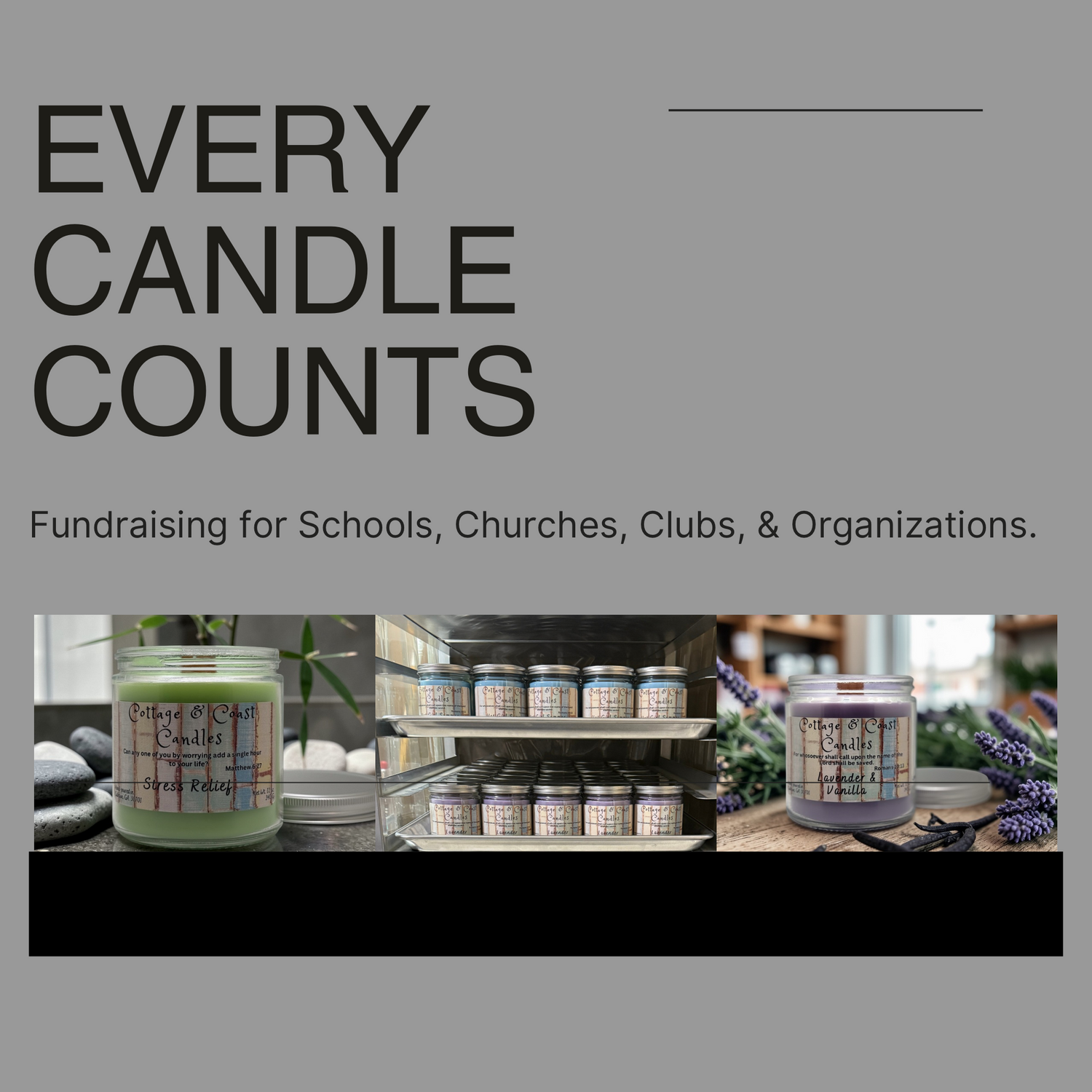 Fundraiser Candles